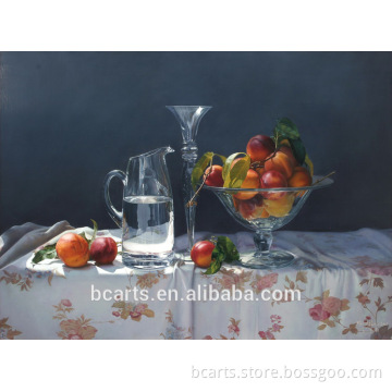 Hot sale modern style fruit in glass art home decoration